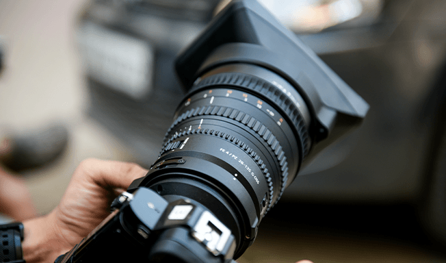 Camera Lense of a DSLR